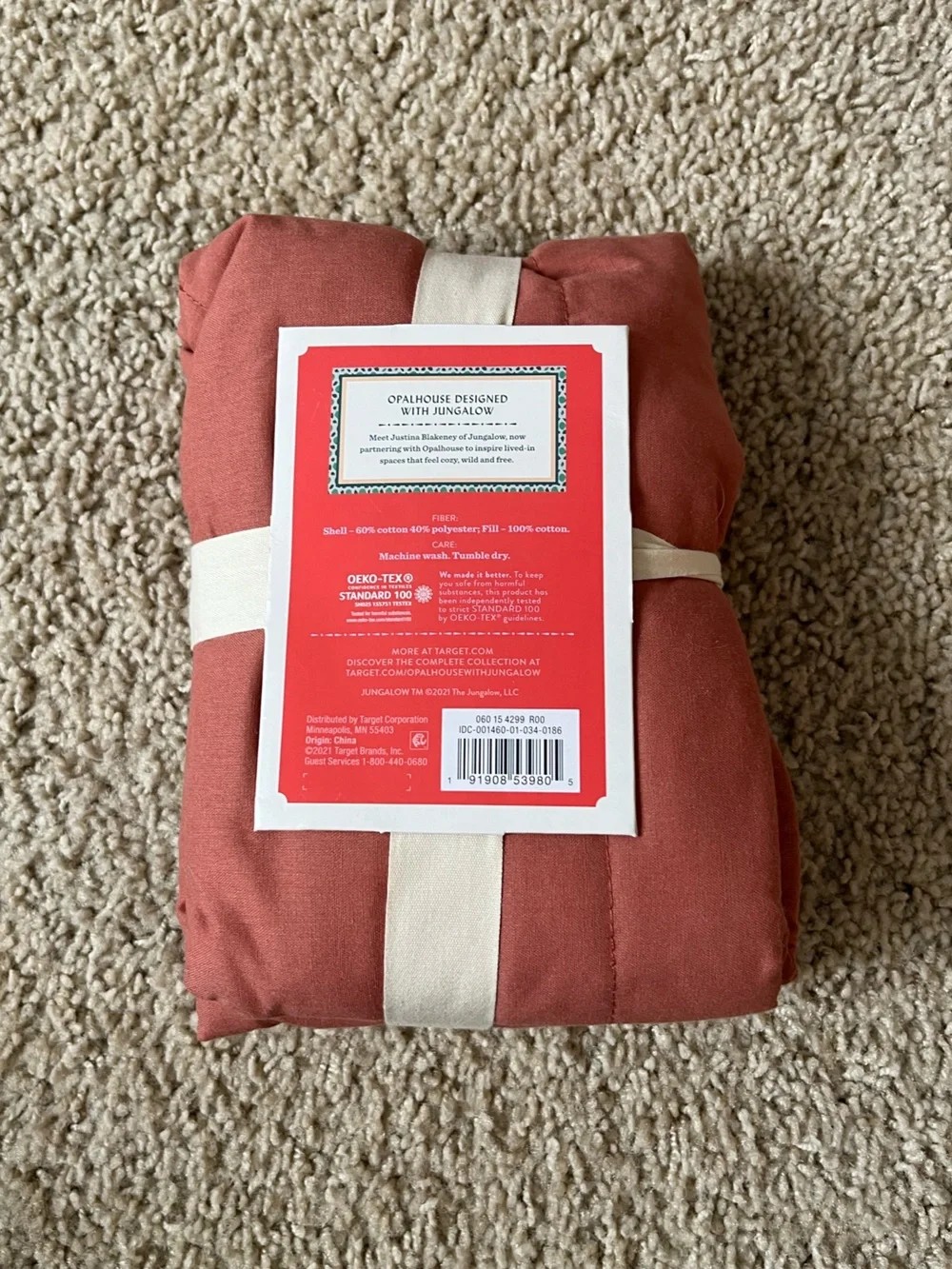 Opalhouse Scalloped Edge Sham in Terracotta
